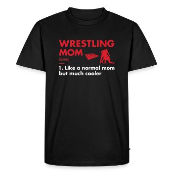 Sport Maman Définition Lutte - T-shirt Premium bio Homme - noir - Devant - Nico (187cm)
