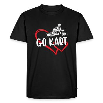 Sport Heart Go Kart - T-shirt Premium bio Homme - noir - Devant - Nico (187cm)