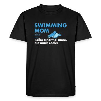 Sport Maman Natation - T-shirt Premium bio Homme - noir - Devant - Nico (187cm)