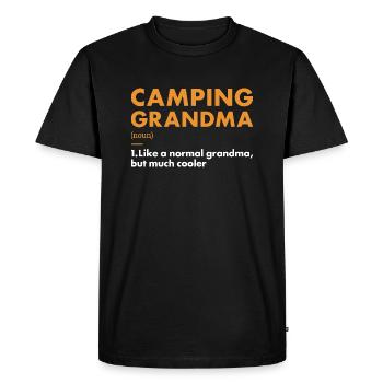 Camper Grandma Definition Camping - Men's Premium Organic T-Shirt - black - Front - Nico (187cm)