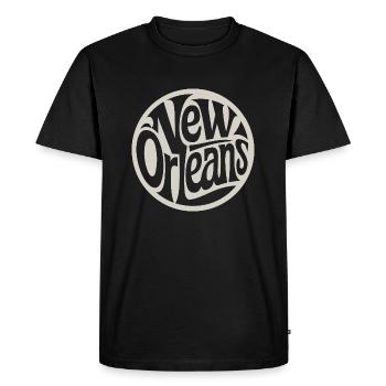 Nouvelle-Orléans - T-shirt Premium bio Homme - noir - Devant - Nico (187cm)
