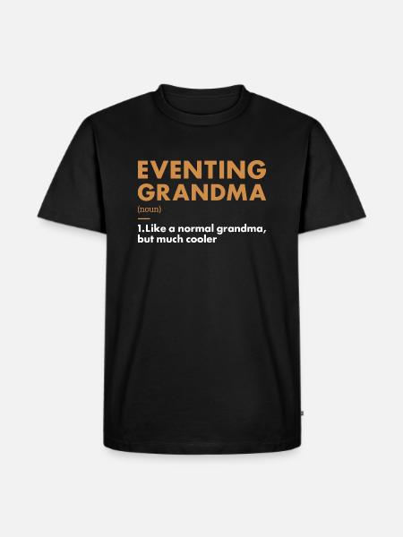 Rider Grandma Definition Eventing - Men's Premium Organic T-Shirt - black