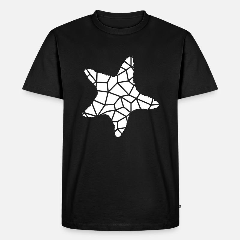 Sternfisch - Männer Premium Bio T-Shirt - Schwarz