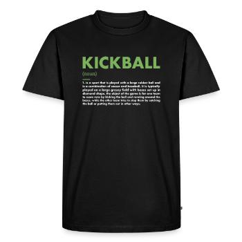 Définition du sport Kickball - T-shirt Premium bio Homme - noir - Devant - Nico (187cm)