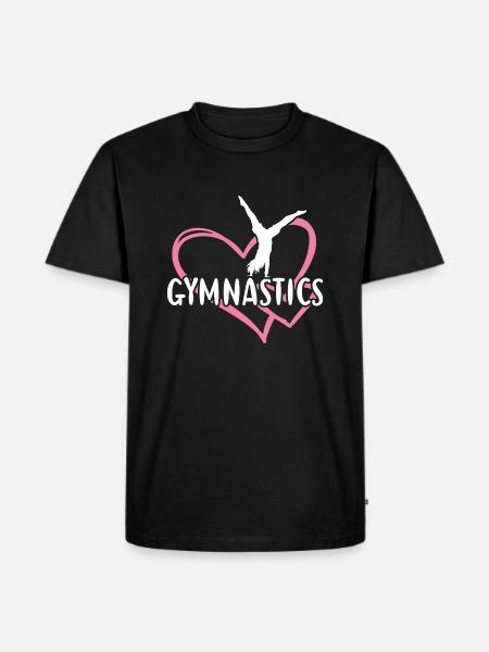 Sport Heart Gymnastics - Men's Premium Organic T-Shirt - black