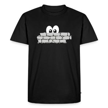 Behind the Wall - Men's Premium Organic T-Shirt - black - Front - Nico (187cm)