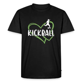 Sport Heart Kickball - T-shirt Premium bio Homme - noir - Devant - Nico (187cm)