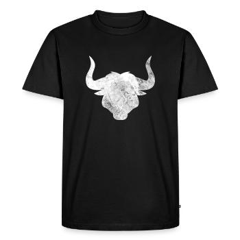 bull - Men's Premium Organic T-Shirt - black - Front - Nico (187cm)