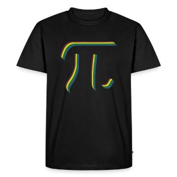 Math Pi symbole Pi - T-shirt Premium bio Homme - noir - Devant - Nico (187cm)