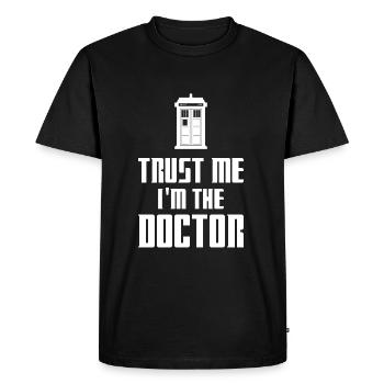 T-shirt Gift Idea Birthday Funny Doctor - Men's Premium Organic T-Shirt - black - Front - Nico (187cm)