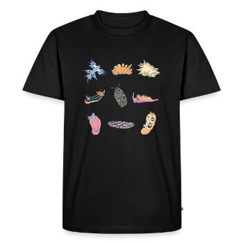 sea snails slug ocean animals - Men's Premium Organic T-Shirt - black - Front - Nico (187cm)