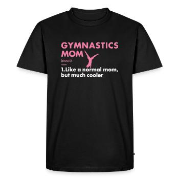 Sport Maman Gymnastique - T-shirt Premium bio Homme - noir - Devant - Nico (187cm)