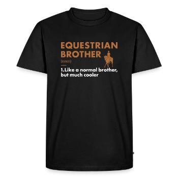 Sport Brother Définition Équestre - T-shirt Premium bio Homme - noir - Devant - Nico (187cm)