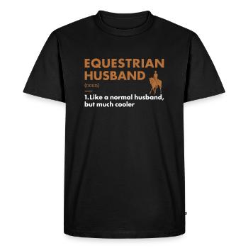 Sport Mari Définition Équestre - T-shirt Premium bio Homme - noir - Devant - Nico (187cm)