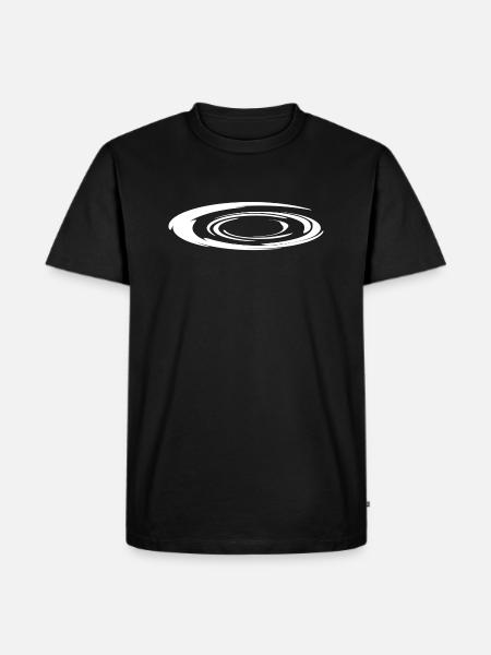 Auge des Sturms - Männer Premium Bio T-Shirt - Schwarz