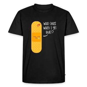 Pavement Philosophical Funny Sayings Gift - T-shirt Premium bio Homme - noir - Devant - Nico (187cm)