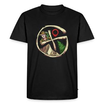 Geocaching - T-shirt Premium bio Homme - noir - Devant - Nico (187cm)