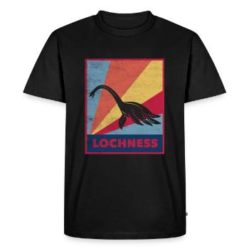 Lochness Nessie Scotland - Men's Premium Organic T-Shirt - black - Front - Nico (187cm)