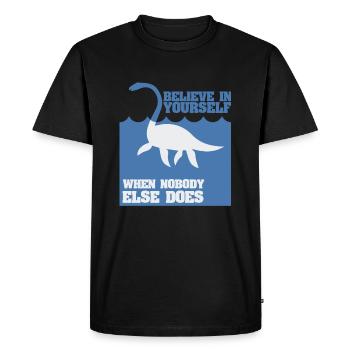 Lochness Nessie Scotland - Men's Premium Organic T-Shirt - black - Front - Nico (187cm)