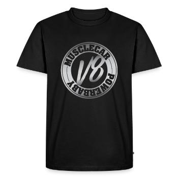 V8 Motor Musclecar Ami - T-shirt Premium bio Homme - noir - Devant - Nico (187cm)