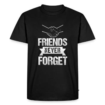 Meilleurs amis meilleurs amis - T-shirt Premium bio Homme - noir - Devant - Nico (187cm)