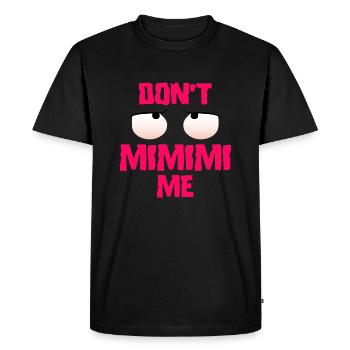Paroles drôles mimimi - T-shirt Premium bio Homme - noir - Devant - Nico (187cm)