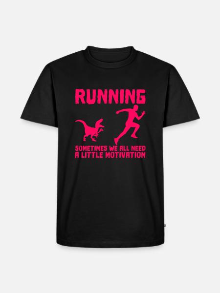 Motivation de course drôle drôle - Herre Premium økologisk T-shirt - sort