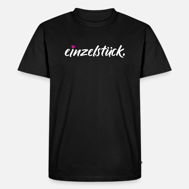 Einzelstück Spruch Witzig - Männer Premium Bio T-Shirt - Schwarz