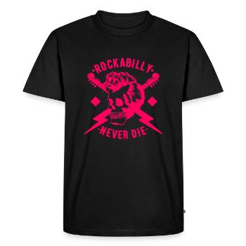 Musique rockabilly rock n roll - T-shirt Premium bio Homme - noir - Devant - Nico (187cm)