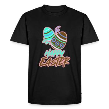 Easter Easter Happy Easter Easter Eggs - Men's Premium Organic T-Shirt - black - Front - Nico (187cm)