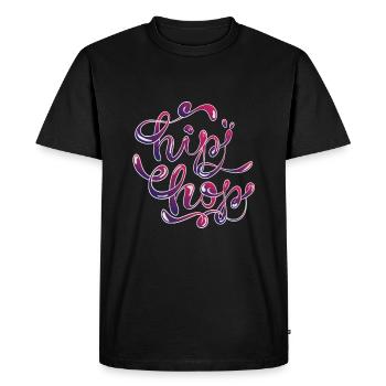 Hip Hop Rap Music - Men's Premium Organic T-Shirt - black - Front - Nico (187cm)