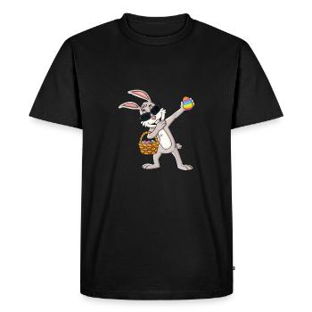 Easter Easter Happy Easter Easter Eggs Dabbing - Men's Premium Organic T-Shirt - black - Front - Nico (187cm)