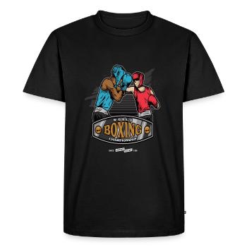 Boxing Boxing Boxing Fight - Men's Premium Organic T-Shirt - black - Front - Nico (187cm)