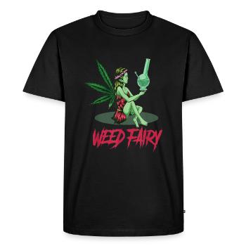 Cannabis chanvre THC 420 - T-shirt Premium bio Homme - noir - Devant - Nico (187cm)