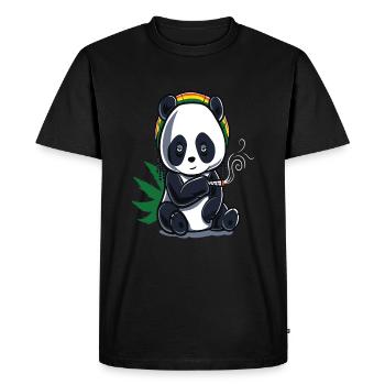 Cannabis chanvre THC 420 - T-shirt Premium bio Homme - noir - Devant - Nico (187cm)