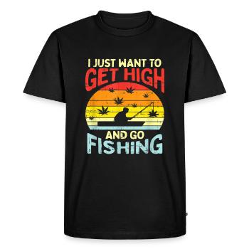 Cannabis chanvre THC 420 - T-shirt Premium bio Homme - noir - Devant - Nico (187cm)
