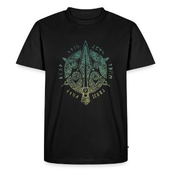 Yggdrasil Weltenbaum Weltenesche Nordisch - T-shirt Premium bio Homme - noir - Devant - Nico (187cm)