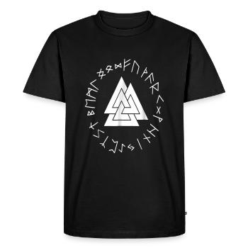 Yggdrasil Weltenbaum Weltenesche Nordisch - T-shirt Premium bio Homme - noir - Devant - Nico (187cm)