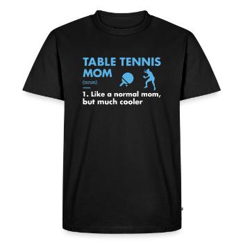 Sport Maman Définition Tennis de Table - T-shirt Premium bio Homme - noir - Devant - Nico (187cm)