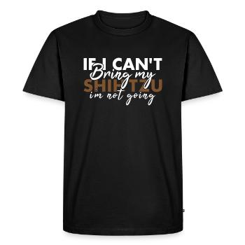 Apporte mon Shih Tzu Je n’y vais pas - T-shirt Premium bio Homme - noir - Devant - Nico (187cm)
