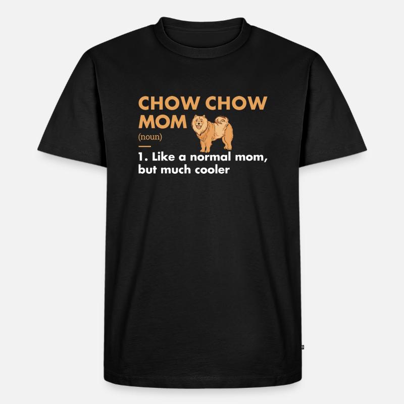 Chow Chow Mom Definition - Männer Premium Bio T-Shirt - Schwarz