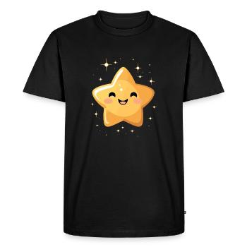 Laughing Star Night Sky Fun cadeau - T-shirt Premium bio Homme - noir - Devant - Nico (187cm)