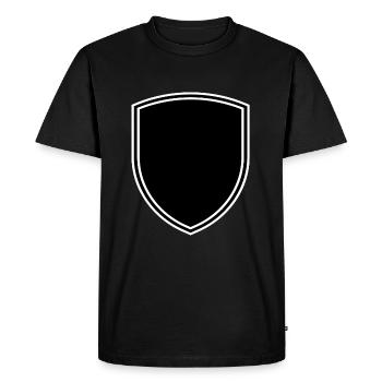 Armoiries avec bordure - T-shirt Premium bio Homme - noir - Devant - Nico (187cm)