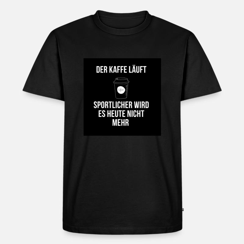kaffe - Männer Premium Bio T-Shirt - Schwarz