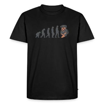Evolution Rottweiler - T-shirt Premium bio Homme - noir - Devant - Nico (187cm)