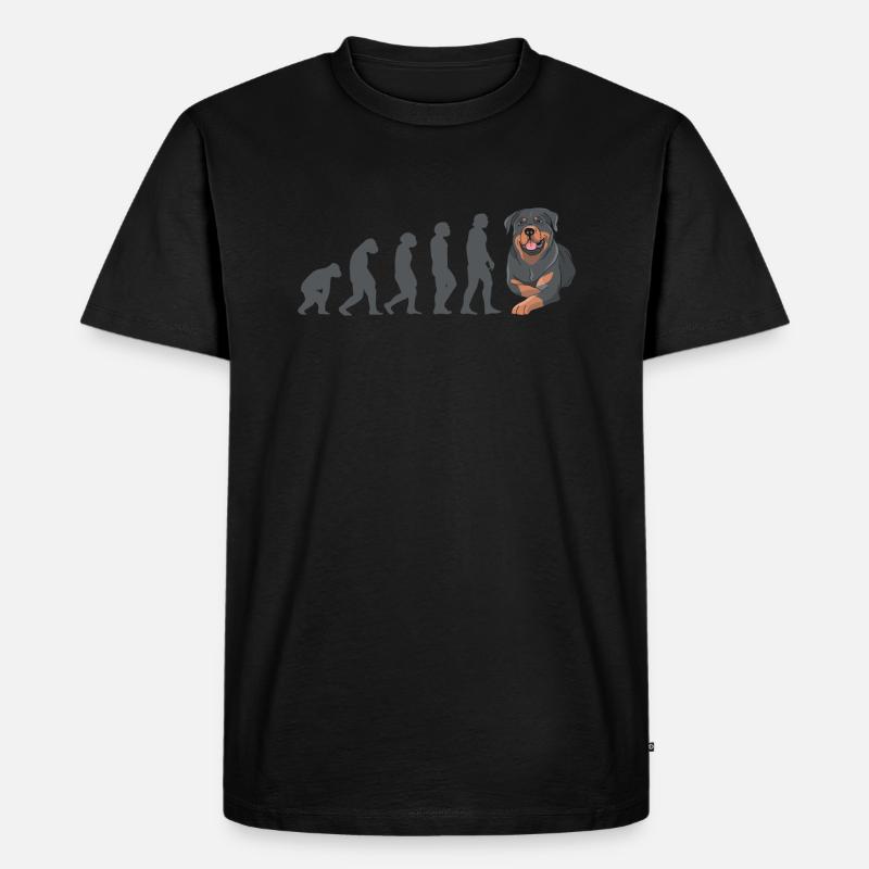 Evolution Rottweiler - Men's Premium Organic T-Shirt - black