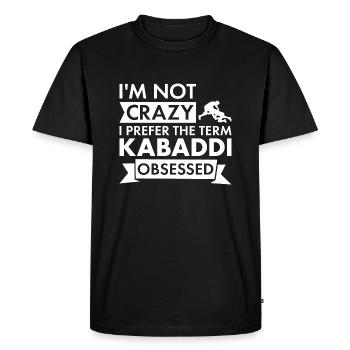 Sport Je ne suis pas fou Kabaddi - T-shirt Premium bio Homme - noir - Devant - Nico (187cm)