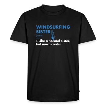 Sport Sister Planche à voile - T-shirt Premium bio Homme - noir - Devant - Nico (187cm)