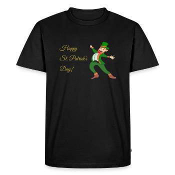 Fête de la Saint-Patrick - T-shirt Premium bio Homme - noir - Devant - Nico (187cm)