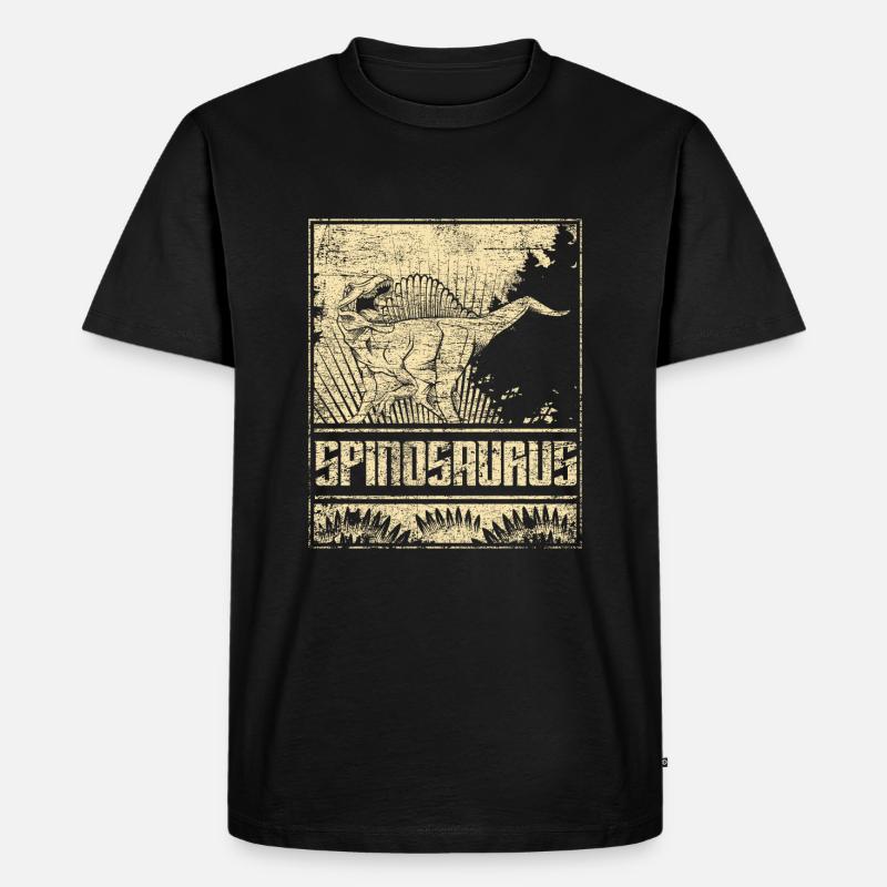 Spinosaurus - Männer Premium Bio T-Shirt - Schwarz